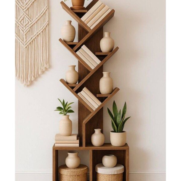 کتابخانه چوبی مدل پرواز